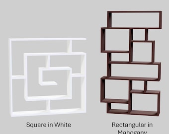 Estanterías para casas de muñecas a escala 1:6 – Librería moderna en miniatura, estante de exhibición, librería – Colores personalizados disponibles