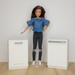 1:6 Scale Smeg Dishwasher Dollhouse 1/6