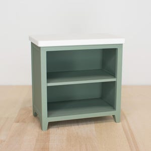 Armário de bancada em escala 1:6 com prateleira para casa de bonecas de cozinha 5" Straight