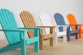 1:12 Scale Dollhouse Adirondack Chair and Table Set – Miniature Patio Furniture – Custom Colors Available