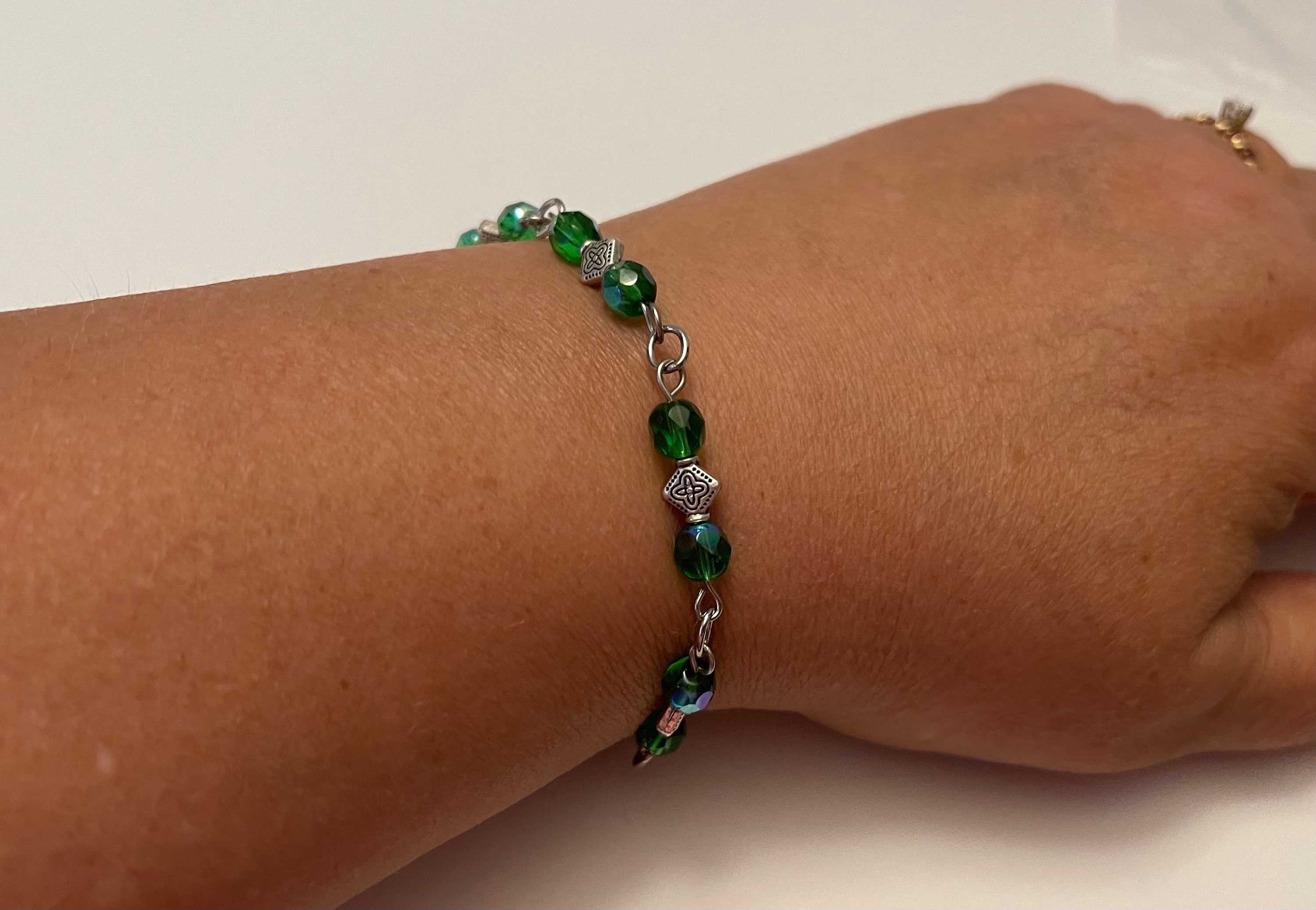 Natural , Glass Bracelet