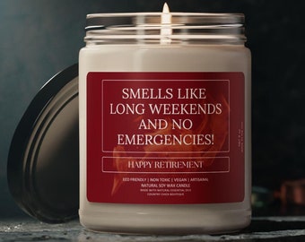 Retirement Gift For A Firefighter, Firefighter Retirement Candle, Fire Chief Retirement Gift, Firefighter Candle, Firefighter Gift, Fireman