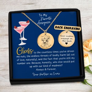 Funny Best Friend Gift for Birthday, Gift for Her, Funny Gift for Women Friendship, Jewelry Gift for Best Friend Necklace, Bff Aperol Spritz