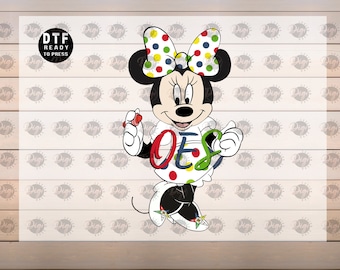 OES Mickey Dtf Transfer, Order Of Eastern Star, Ready To Press DtF