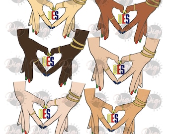 OES, Eastern Star Bundle, Love OES Hands, Order of the Eastern Star Cut File, Made To Order, OES Clipart