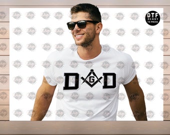 Free Mason Dad Transfer, Square And Compass Transfer, Masonic Order Design