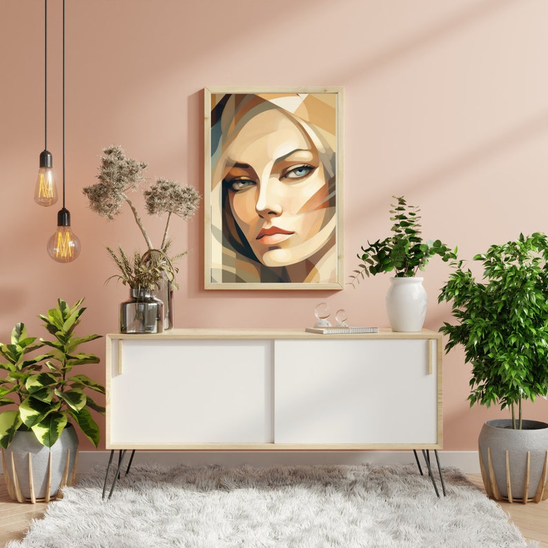 Printable Digital Art Work Beautiful Faces Collection 4 Instant