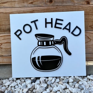 Koffiepot Hoofd Keuken Bord