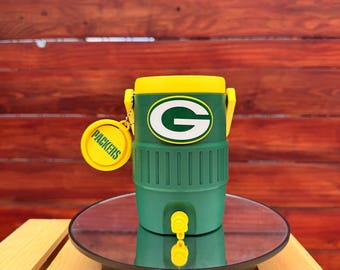 ミニウォータークーラー缶ホルダー｜3Dプリント製12オンス缶クーラー｜試合観戦用ドリンクホルダー｜フットボールファンへのギフト