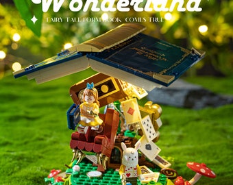 WEKKI™ 3D Fairy Tale Books Bricks · Alice in Wonderland（Free