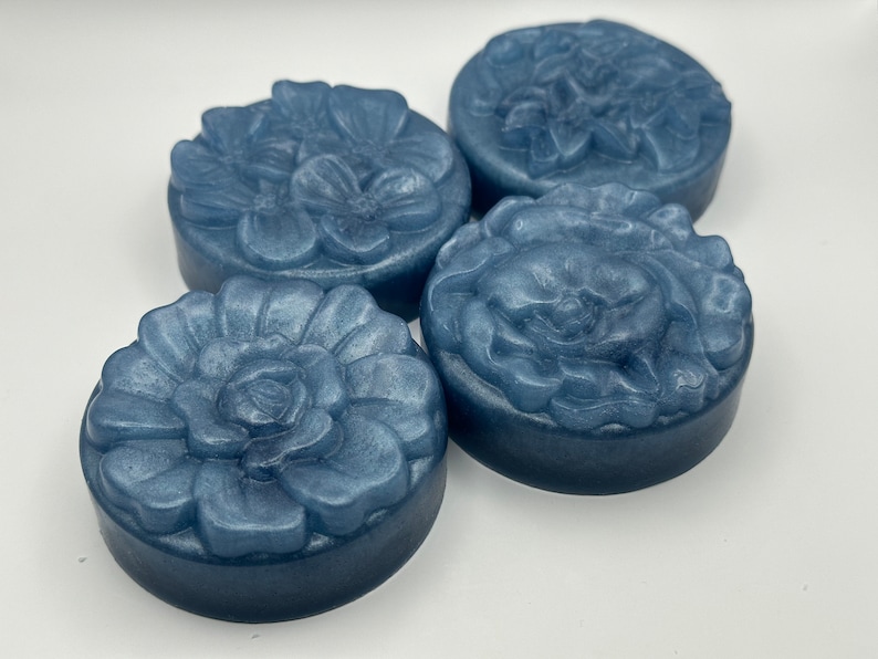 Flower Shaped Soap, Soap Wedding Shower Favor, Homemade Soap, Soap Gift