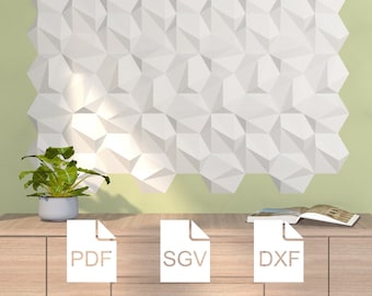 3D Hexagonal Paper Tile | Geometric Wall Decor (PDF Template)