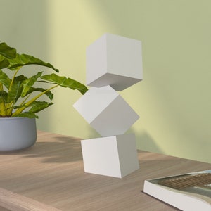 Paper Sculpture | Digital PDF Template | 3 CUBES | Instant Download | Paper Craft | Home Decor