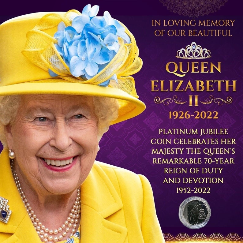 Queen Elizabeth II 2022 Coin & Card Beautiful Collectible - Etsy