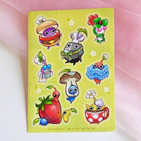 Pikmin Bloom Sticker sheet