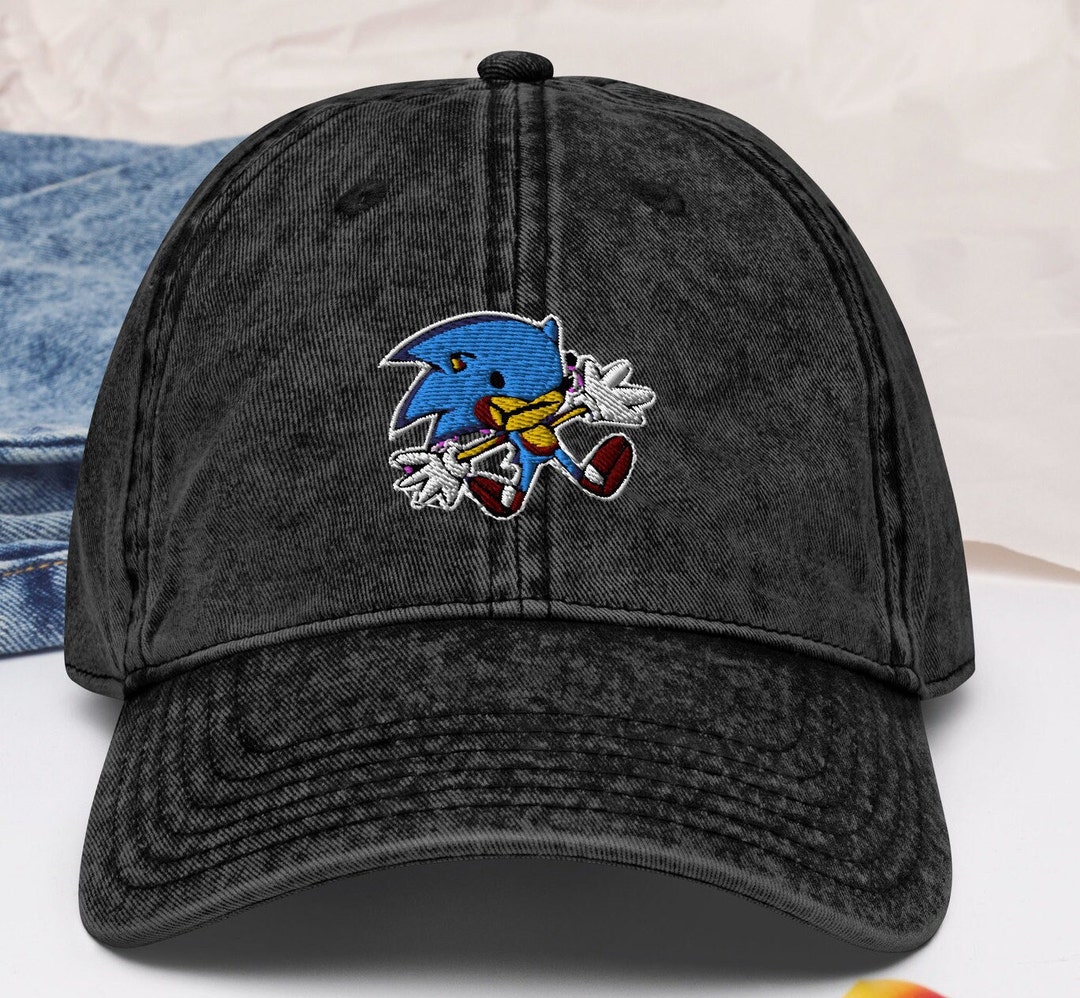 Sonic Sunky Embroidered Hat Sunky FNF Hat Sonic - Etsy