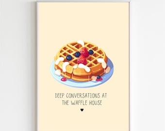 Waffle House Print: Jonas Brothers Küche Wandkunst (20x30, 11x14)