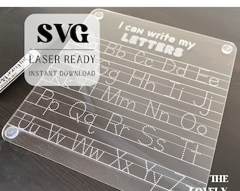 Alphabet Tracing SVG | I can write my letters SVG | Learn my Letters SVG