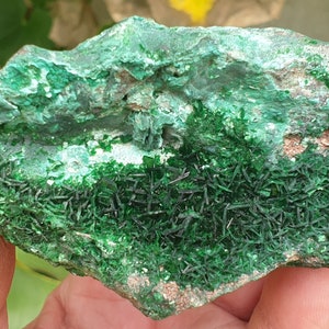 Torbernita del Congo 285gr Minerales mineral raro musonoi Katanga congoRDC Africa uranophane autunite muy hermoso espécimen 90 x 50 x 50 mm