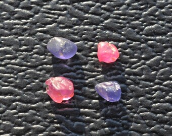 Set of Raw Sapphires from Sri Lanka 5,15ct rough gemstones sapphire multicolor unheated