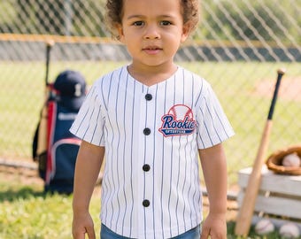 Personalized Baby Baseball Jersey, Custom 1st Birthday Outfit, Toddler Baseball Shirt, Name and Number Jersey, First Birthday Boy Outfit