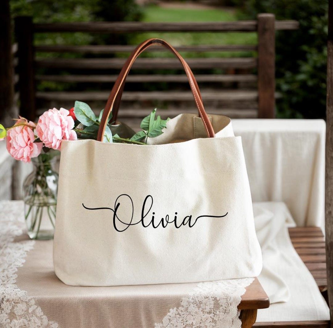 Bridesmaid Tote Bags,personalized Bridesmaid Bags,personalized Bridal ...
