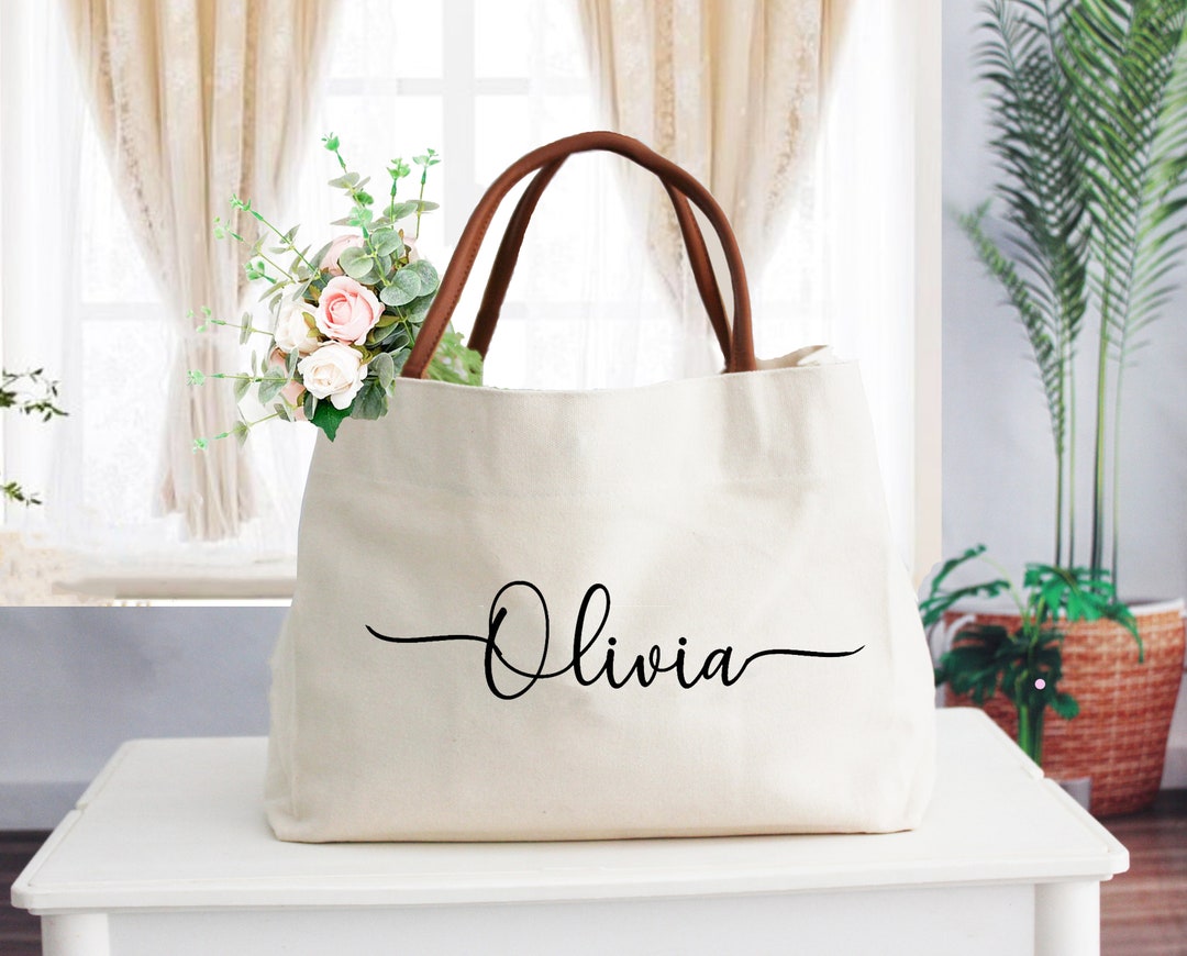 Bridesmaid Tote Bags,personalized Bridesmaid Bags,personalized Bridal ...