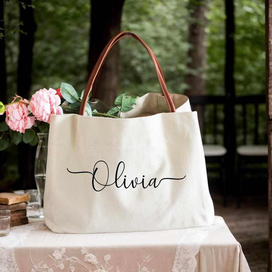 Bridesmaid Tote Bags,personalized Bridesmaid Bags,personalized Bridal ...