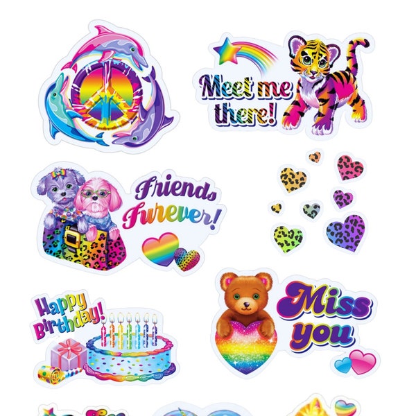 Lisa Frank Stickers - Etsy