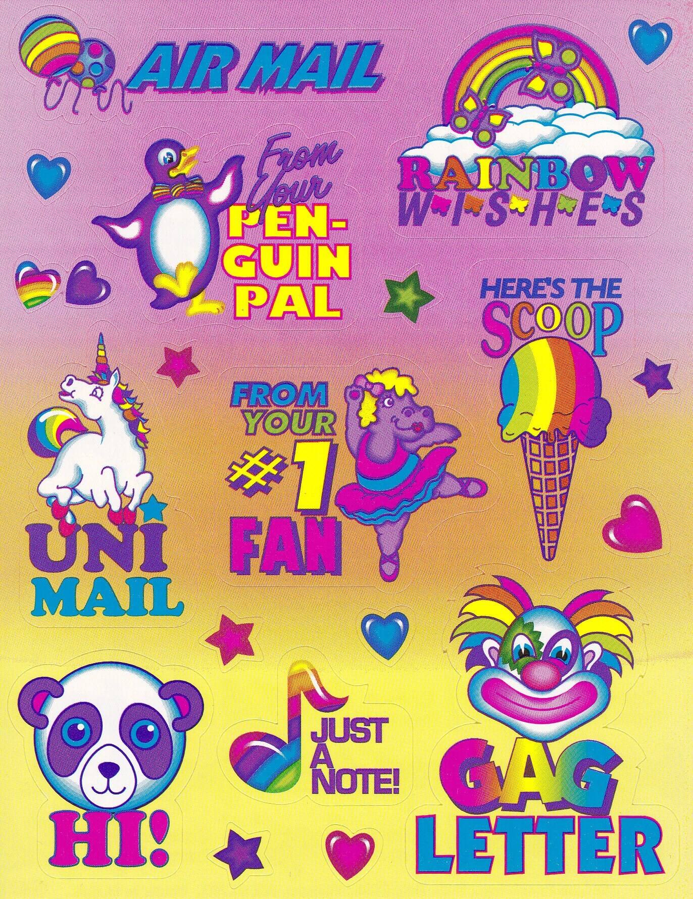 DISCOUNTED Vintage Lisa Frank Halloween Stickers