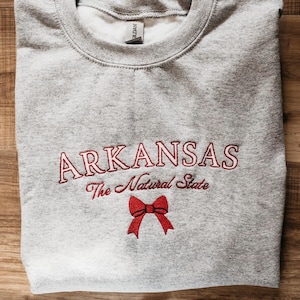 Arkansas Coquette Large Bow Tee main image 1