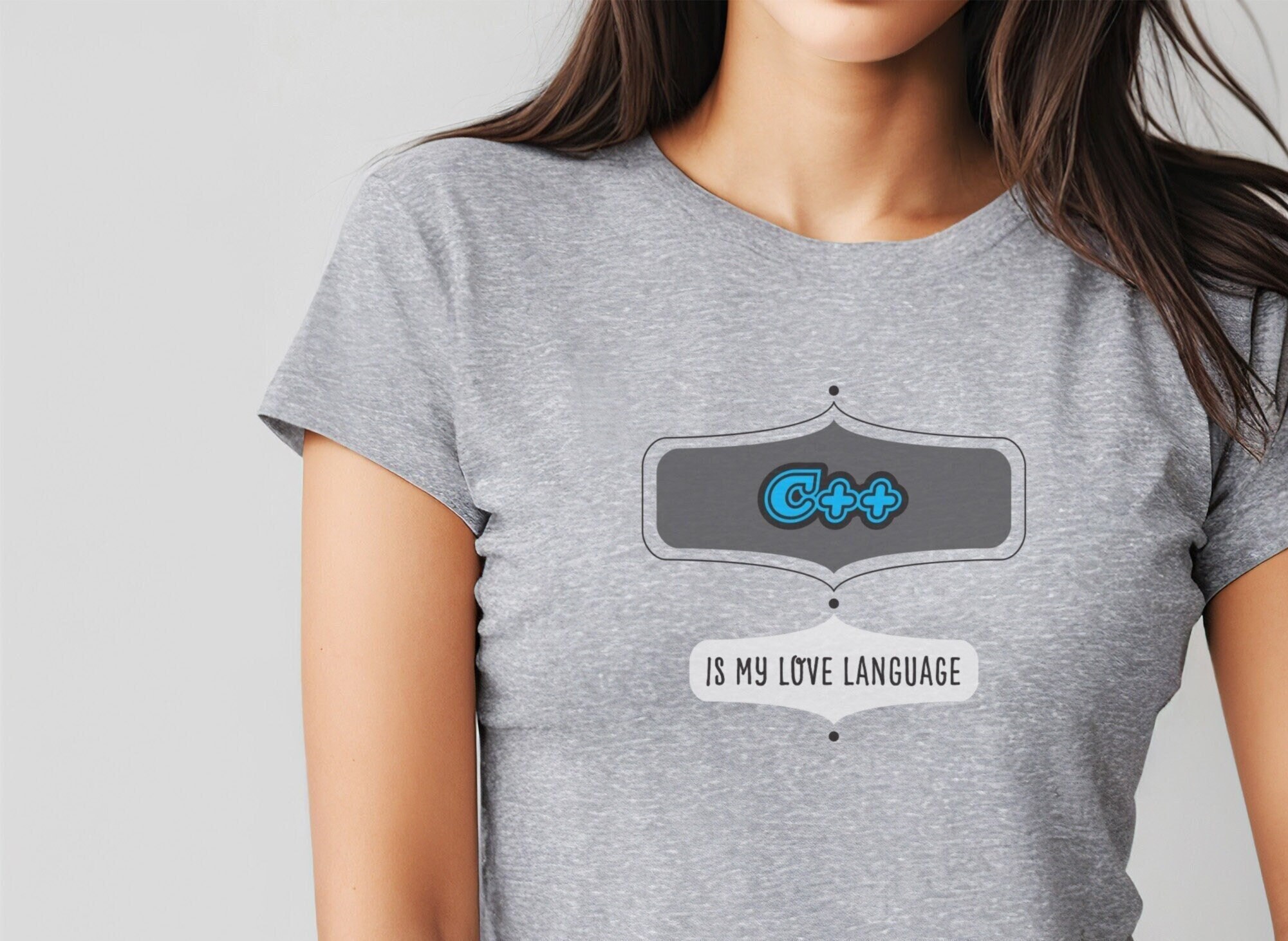 C++ is My Love Language, Women's Semi-fitted Lightweight T-shirt, for ...