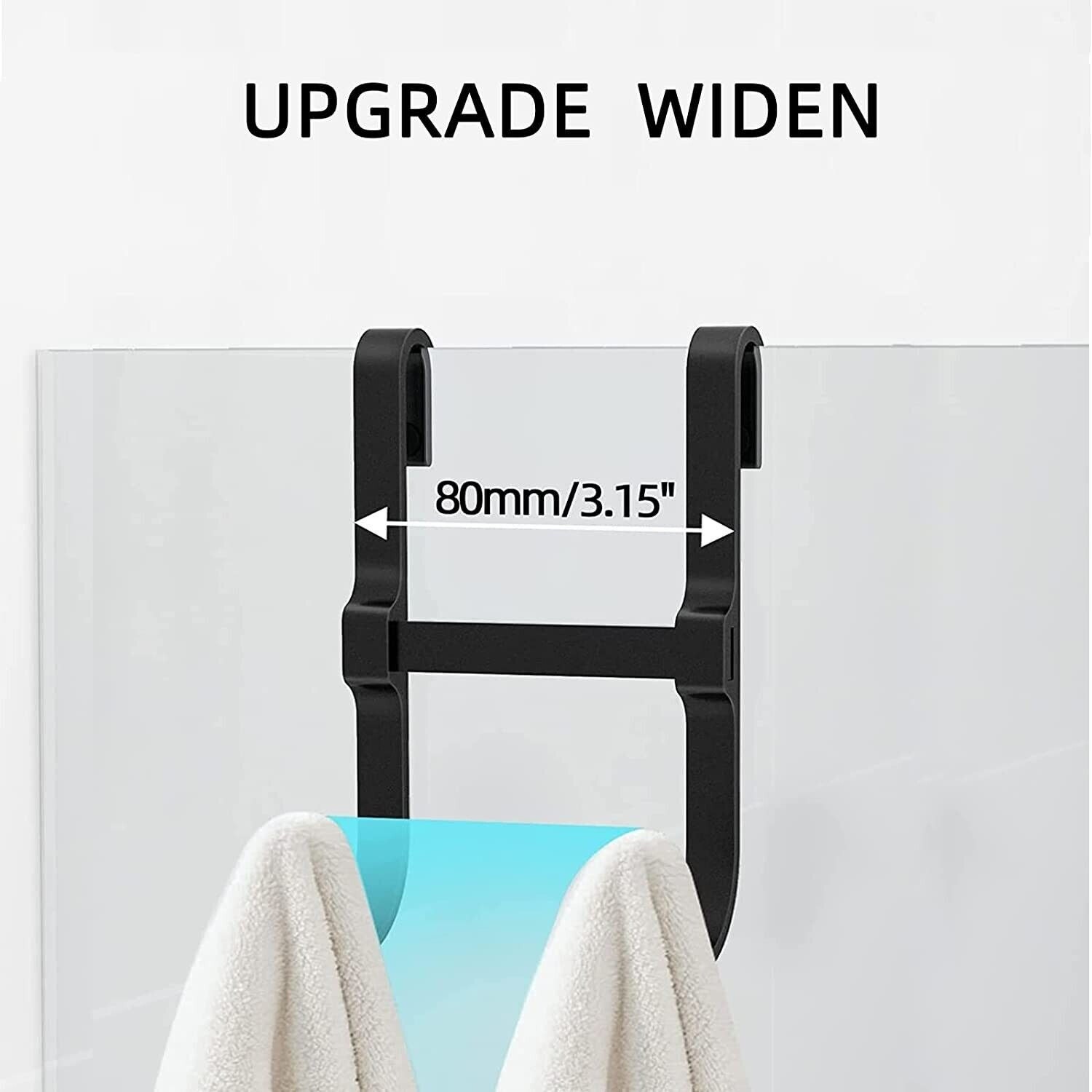 2 Pack Shower Door Towel Hooks for Bathroom Frameless Glass Etsy