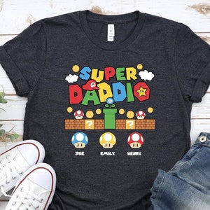Super Daddio Game Shirt,New Dad Shirt,Dad Shirt,Daddy Shirt,Father&#39;s Day Shirt,Best Dad shirt,Gift for Dad,Super Dad Shirt,Gamer Daddy Shirt