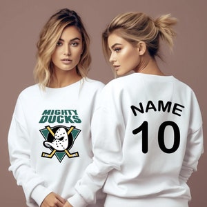 Custom Mighty Ducks Old School Sweatshirt, Hockey 2000s Shirt, Anaheim Mighty Ducks Hoodie, Anaheim Mighty Ducks Shirt, Mighty Ducks Fan Tee