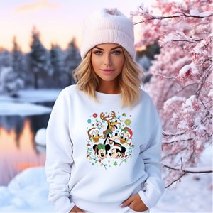 Disney Family Christmas Shirt, Family Christmas Matching Sweatshirt, Disney Character Christmas Shirt ,Disneyland Christmas Sweatshirt