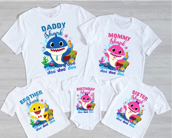 Sister Shark T-Shirt Doo Doo Doo - Matching Family Outfits Sister Shark T-Shirt Doo Doo Doo - Matching Family Outfits