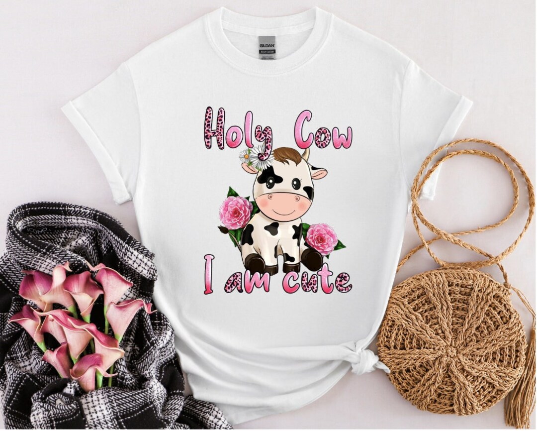 Holy Cow I'm Cute Kids Shirt,cow Toddler Shirt , Holy Cow Shirt ,farm 