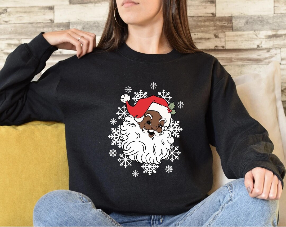 Monochrome Santa Sweatshirt main image 1