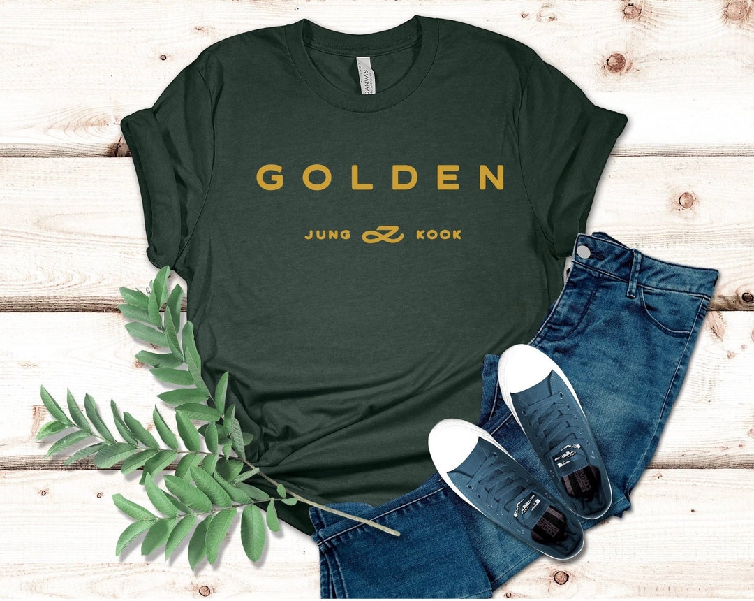 Jungkook GOLDEN ロンＴ BTS JUNGKOOK Golden L/S T-Shirt - A-KPOP