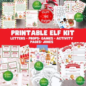 Kit de elfo para impressão, download instantâneo