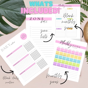 Flylady Routine & Cleaning Schedule Printable PDF, Flylady Zone ...