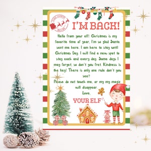 Printable Christmas Elf Kit, Elf Arrival, Elf Return, Elf Farewell, Greetings from Elf INSTANT DOWNLOAD