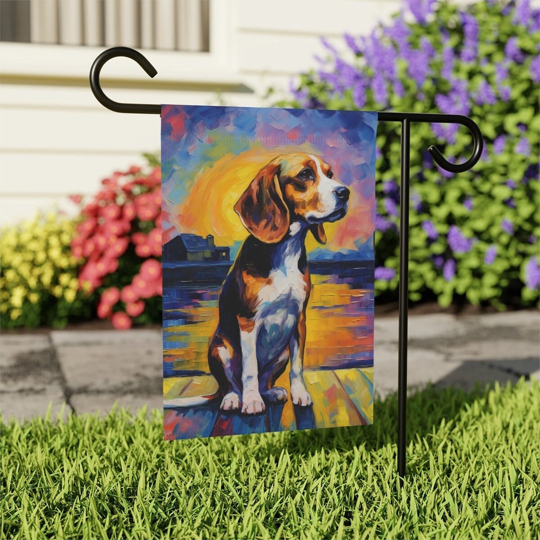 Beagle Garden Decor Dog Garden Decor Yard Sign Etsy