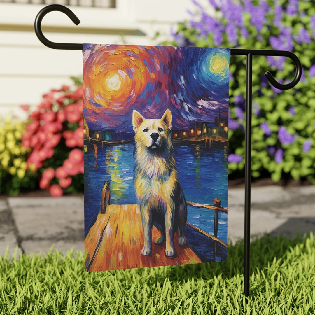 Husky Yard Flag Garden Sign Yard Sign Garden Decor Garden Etsy