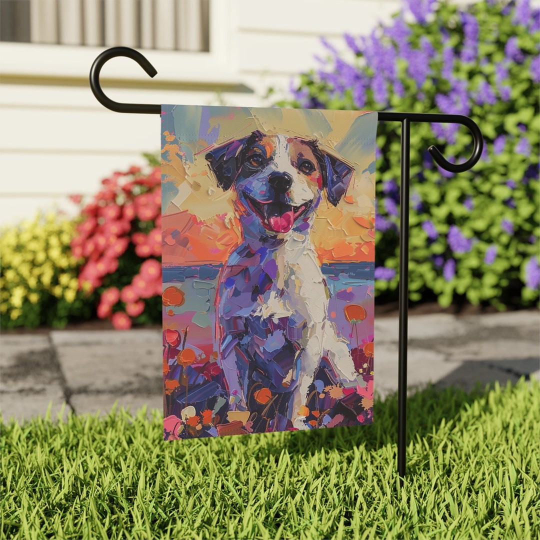 Gifts for Jack Russell Terrier, Jack Russell Art, Dog Garden Flag, Jack