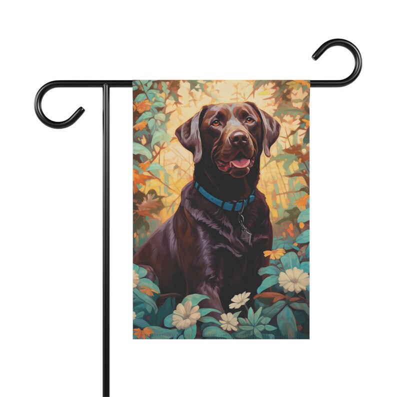 Chocolate Lab Garden Flag Chocolate Labrador Dog Lovers, Yard Sign