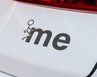F * ck Me Vinyl Aufkleber, lustiges ausdrückliches Zitat Sportwagen LKW Laptop Aufkleber