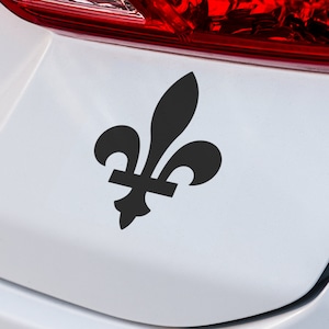Quebec Fleur De Lis Decal | VINYL DECAL | Quebec Decal | Fleur De Lis Decal | Car Decal | SUV Decal | Laptop Decal | Custom Vinyl Car Decal