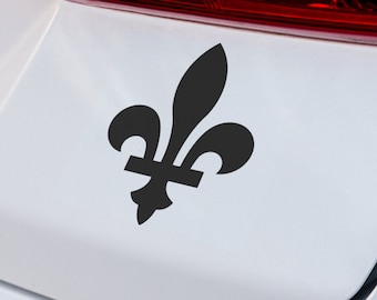 Quebec Fleur De Lis Decal | VINYL DECAL | Quebec Decal | Fleur De Lis Decal | Car Decal | SUV Decal | Laptop Decal | Custom Vinyl Car Decal